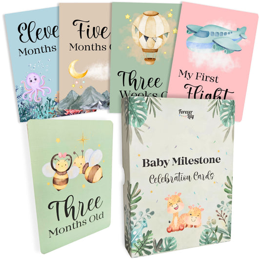 40 Baby Milestone Cards - First Year Memories - Pregnancy - New Baby - Baby Shower Gifts