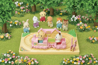 Sylvanian Families Baby Choo-Choo Train Toy Playset for Ages 3 and Up