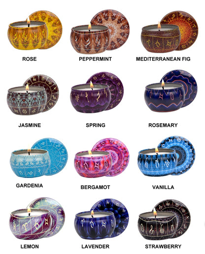 Astrological Scented Candle Tin - Choice of Fragrances
