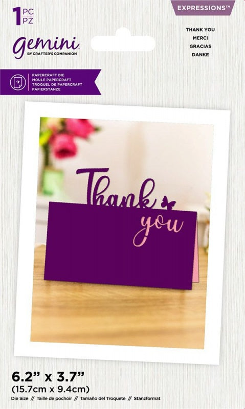 Gemini Mini Expressions Die - Thank You