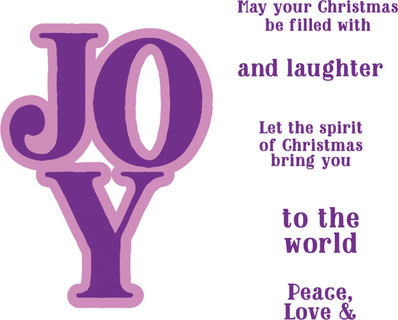 Gemini Christmas Word Stamp & Die - Joy