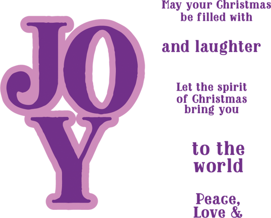 Gemini Christmas Word Stamp & Die - Joy