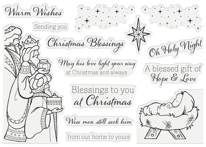 Gemini Photo Frame Stamp and Die ~ Christmas Blessings
