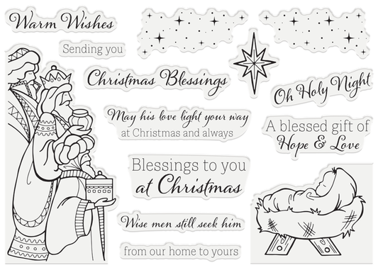 Gemini Photo Frame Stamp and Die ~ Christmas Blessings