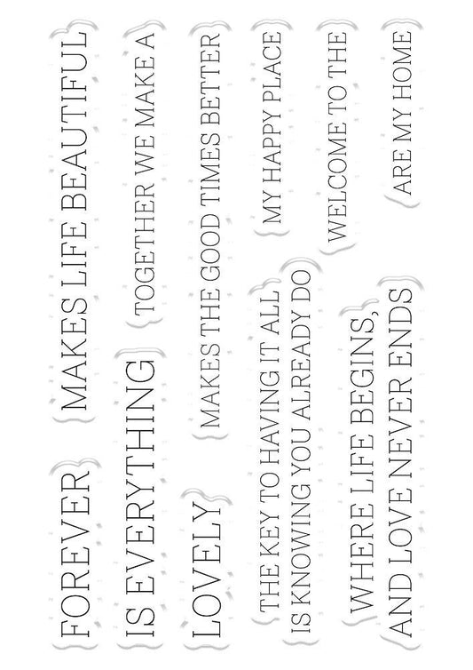 Gemini Fancy Font Stamp and Die - FAMILY is Everything