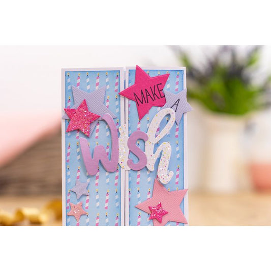Gemini Gatefold Stamp & Die Set ~ Make A Wish