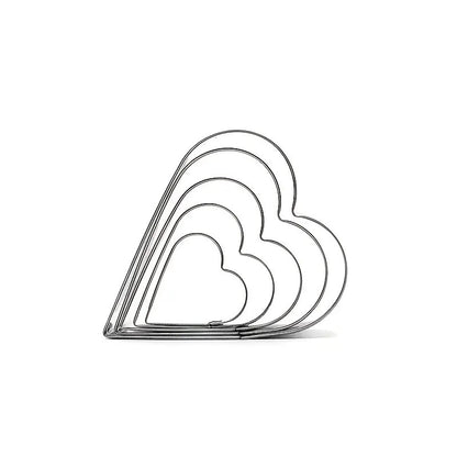 Set 5 Heart Shaped Cookie Cutters