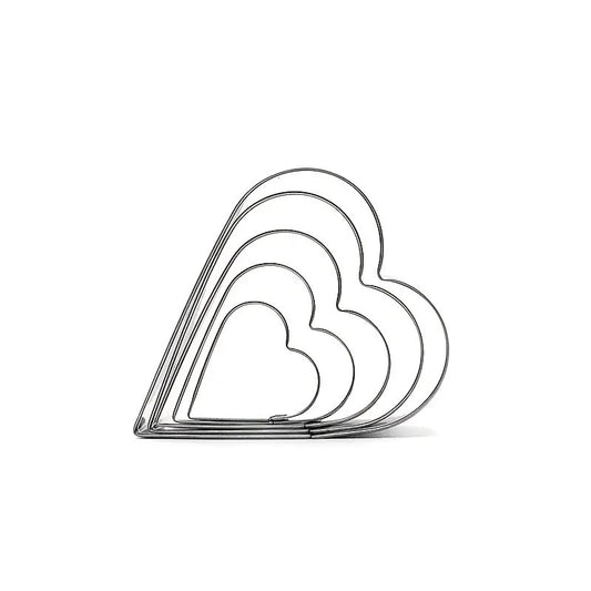 Set 5 Heart Shaped Cookie Cutters