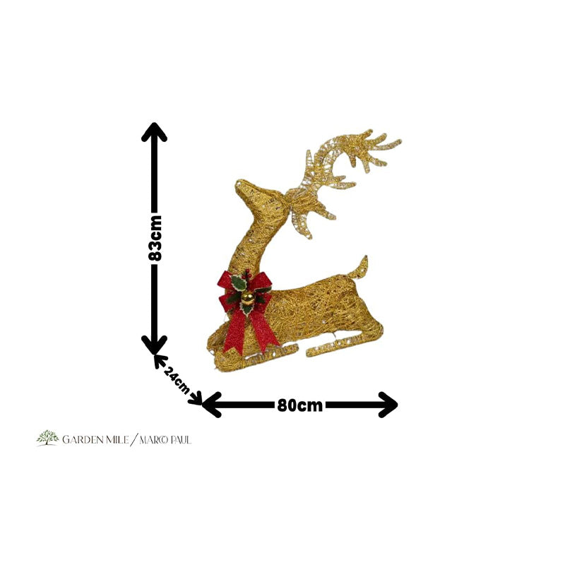 Large Sitting Light Up Reindeer
