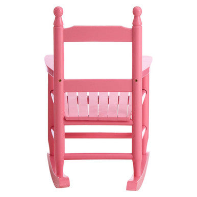 Kids Pink Wooden Rocking Chair