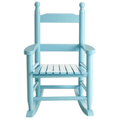 Kids Blue Wooden Rocking Chair