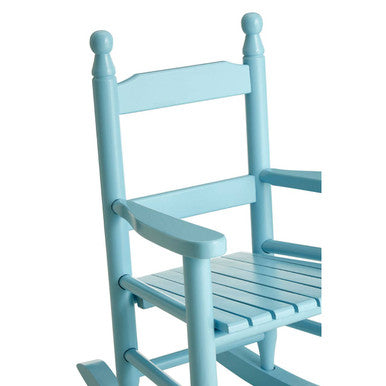 Kids Blue Wooden Rocking Chair