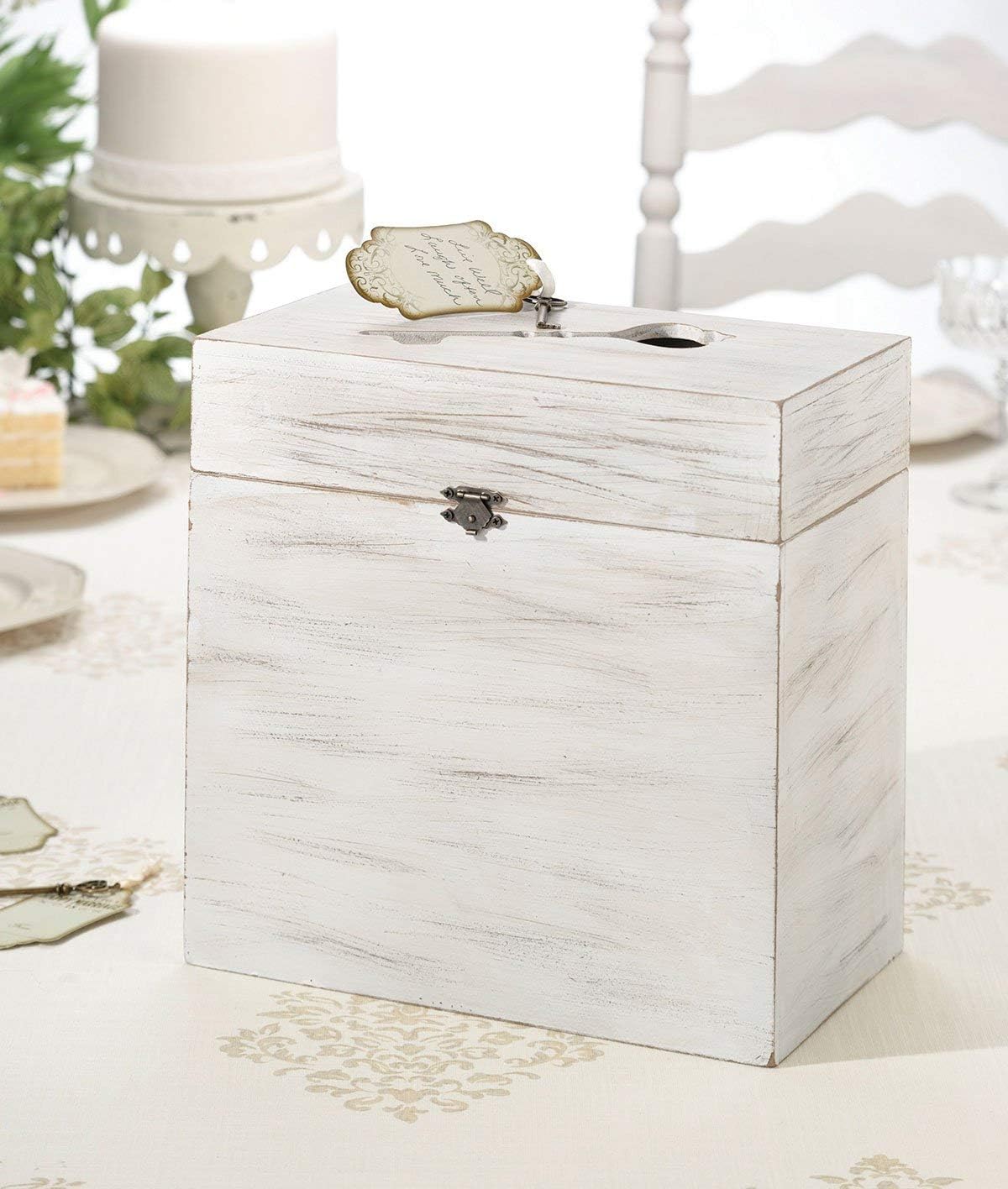 Wedding Wishes Wooden Key Card Box