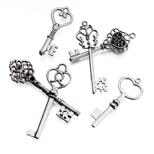 Vintage Silver Key Tags for Guest Signing
