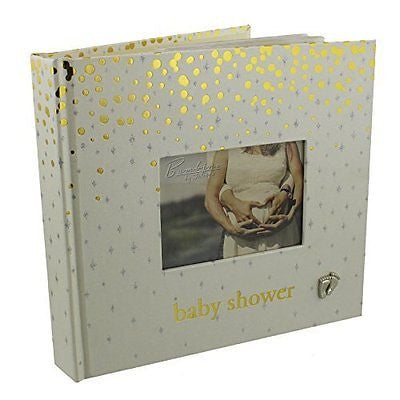Bambino Gold Dots "Baby Shower" 6" x 4" Slip in Photo Album