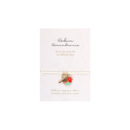 Robin Remembrance Charm Bracelet