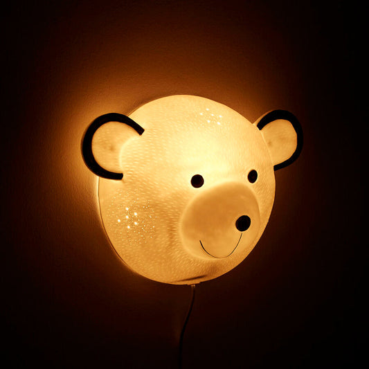 Kids Ceramic Bear Wall Night Light | Ola