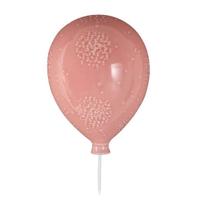 Kids Pink Balloon Ceramic Wall Night Light | Ola