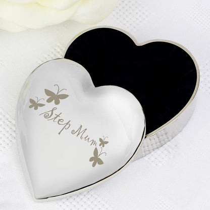 Step Mum Heart Shaped Trinket Box