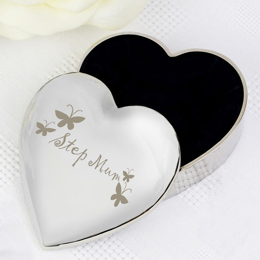 Step Mum Heart Shaped Trinket Box
