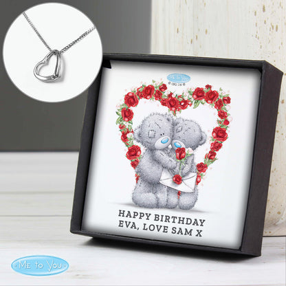 Personalised 'Me to You' Sterling Silver Necklace and Box
