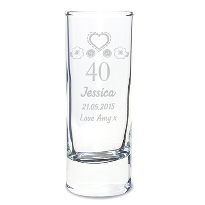 Personalised Engraved Birthday Craft Shot Glass