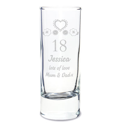 Personalised Engraved Birthday Craft Shot Glass