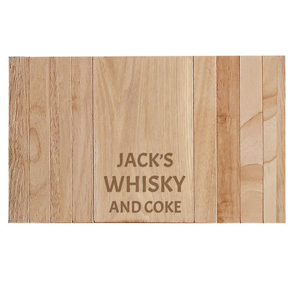 Personalised Wooden Sofa Tray - Large Free Text
