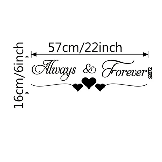 Always & Forever Wall Decal Sticker