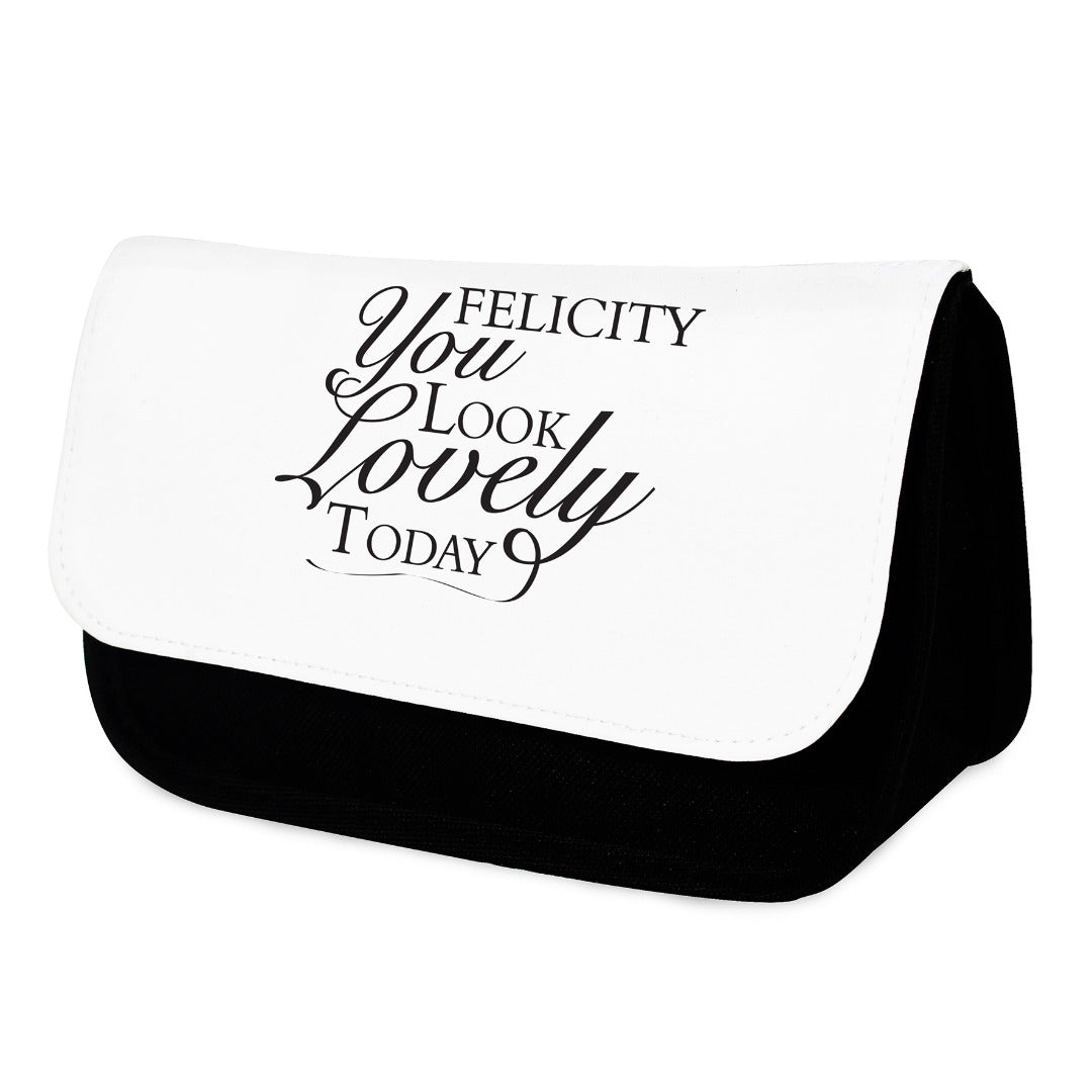 Personalised 'You Look Lovely' Make Up Bag