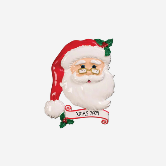 Jolly Santa Personalised Christmas Ornament