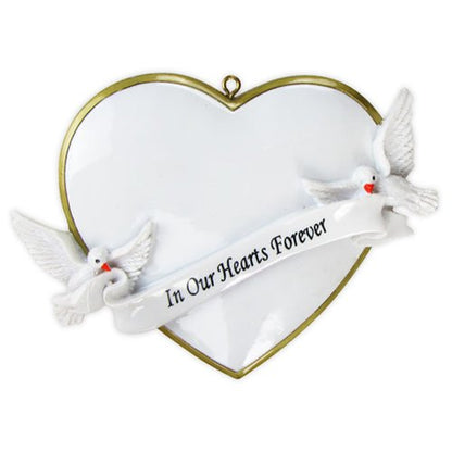 In Our Hearts Christmas Forever Personalised Christmas Ornament