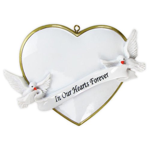 In Our Hearts Christmas Forever Personalised Christmas Ornament