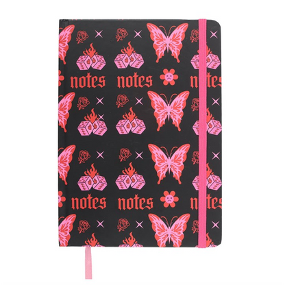 Flaming Butterfly A5 Notebook