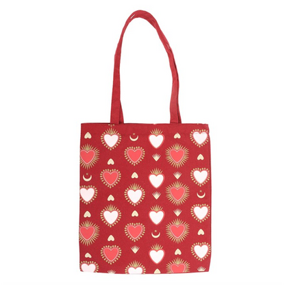 Sacred Heart Print Tote Bag