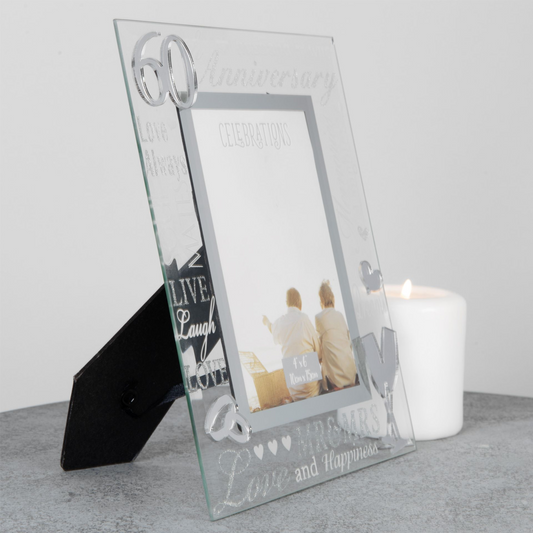 Mirror 3D Words  Anniversary Frame 4" x 6" - 60