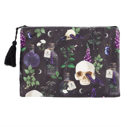 Venom & Vines Print Makeup Bag