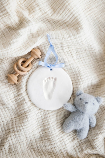 Babyprints Keepsake Hand / Foot Print Hanging Ornament, White