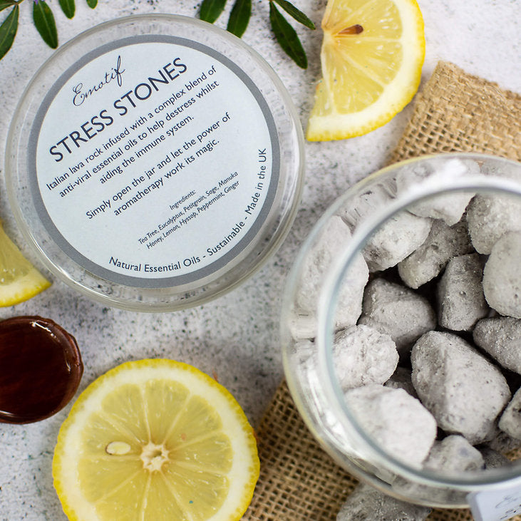Aromatherapy Stress Stones ~ Gift Set ~ Refresher OIl