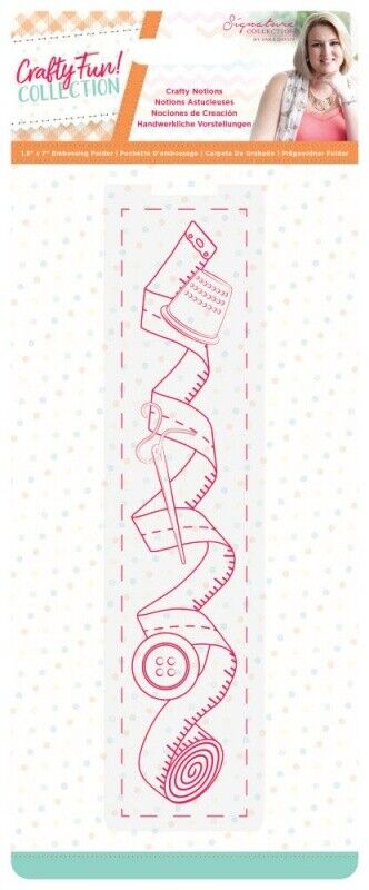 Sara Signature Crafty Fun 7'' x 1.5'' Embossing Folder - Crafty Notions