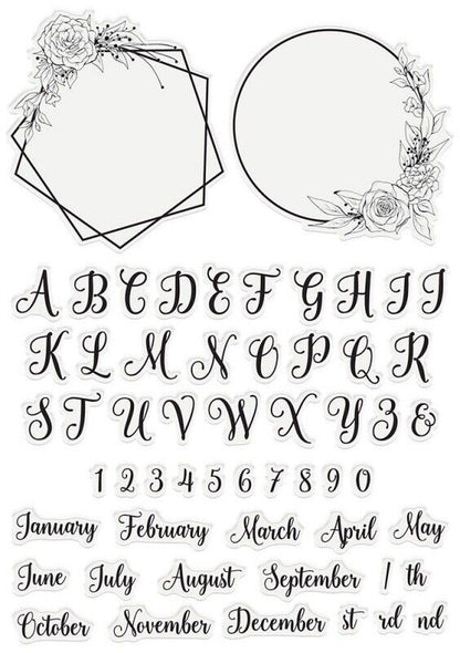 Garden of Love - Acrylic Stamp - Monogram Frames