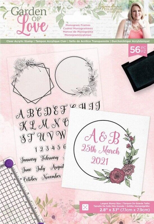 Garden of Love - Acrylic Stamp - Monogram Frames