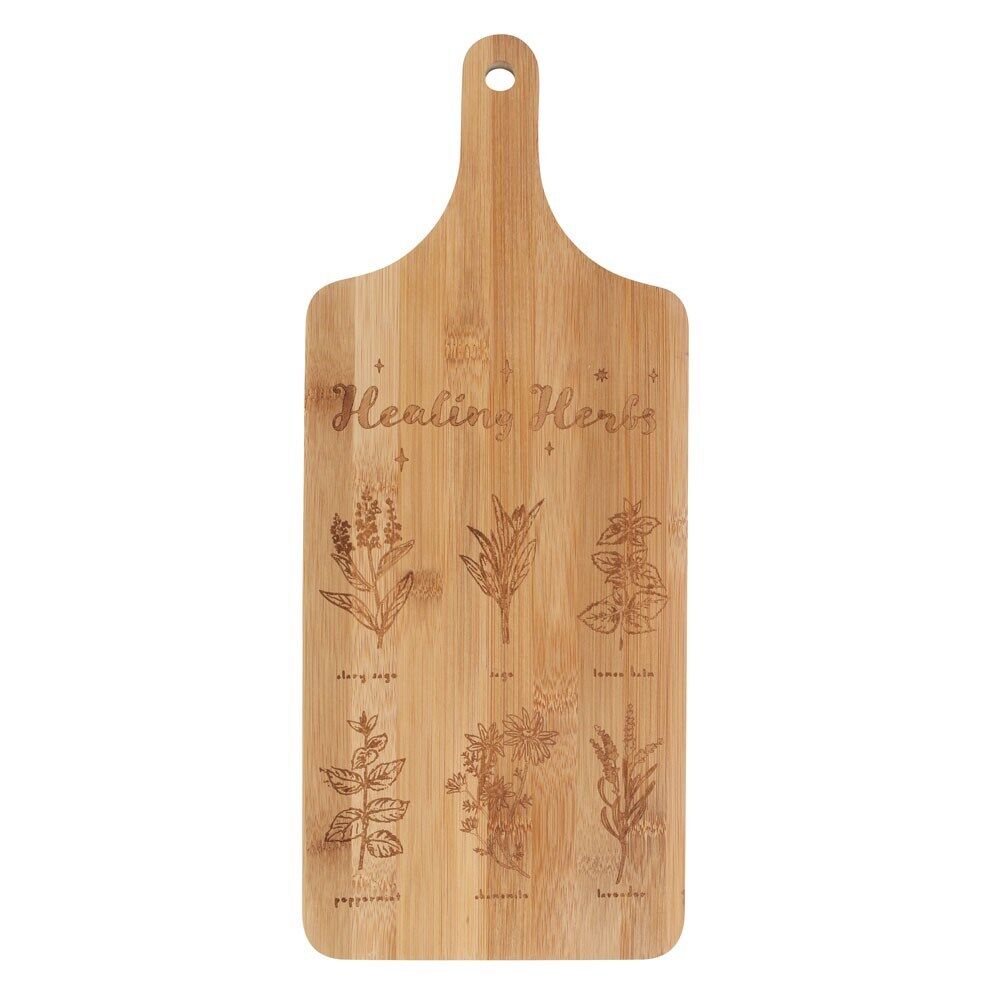 Healing Herbs Wooden Chopping Board / Serving Platter