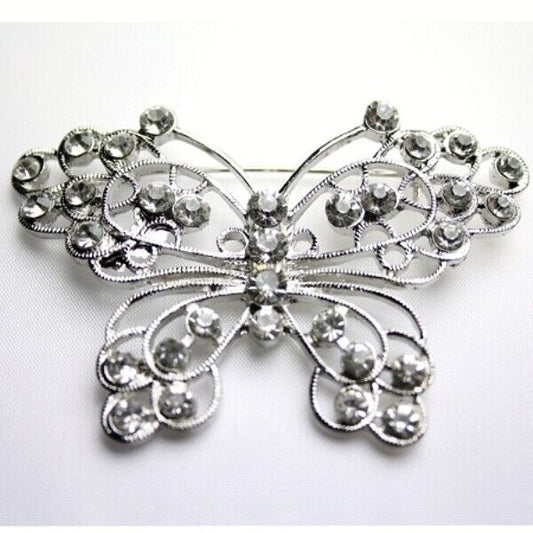 Sonia - Rhinestone Butterfly Brooch Embellishment