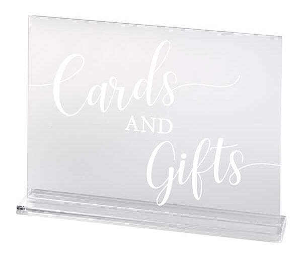 Clear Acrylic Wedding Signs