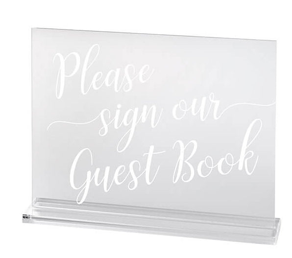 Clear Acrylic Wedding Signs