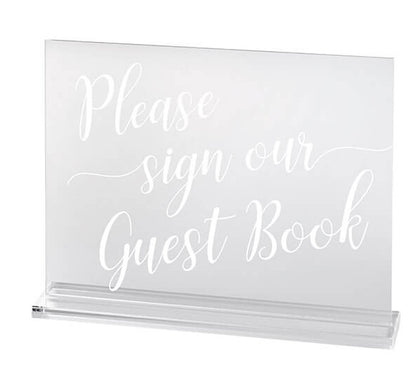 Clear Acrylic Wedding Signs