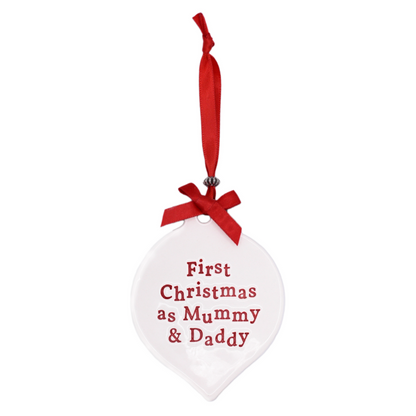 First Christmas as Mummy & Daddy - Christmas Decoration