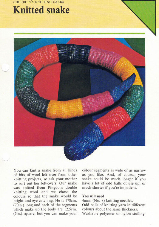 Vintage Hamlyn Childrens Knitting Patterns - Assorted Patterns
