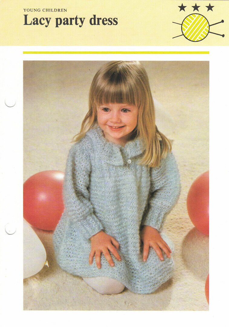 Vintage Hamlyn Knitting Patterns for Young Children - Girls Clothing